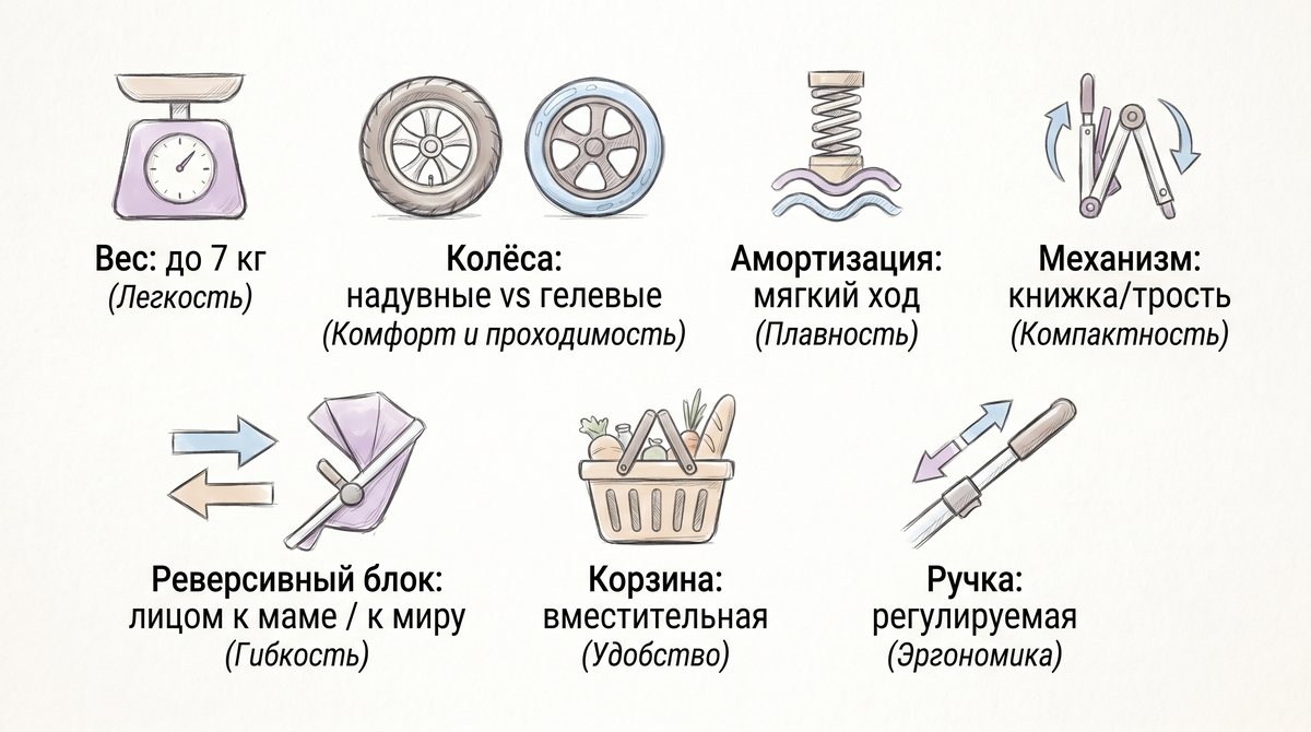 Как выбрать прогулочную коляску: полный гид 2026