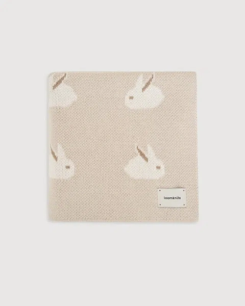 Плед детский Loomknits Animal Rabbits (80х120 см)