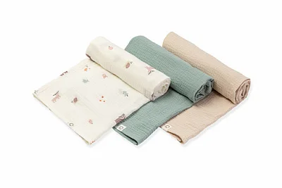 Пелёнки муслиновые BUBA KIDS 3 шт. 75х75