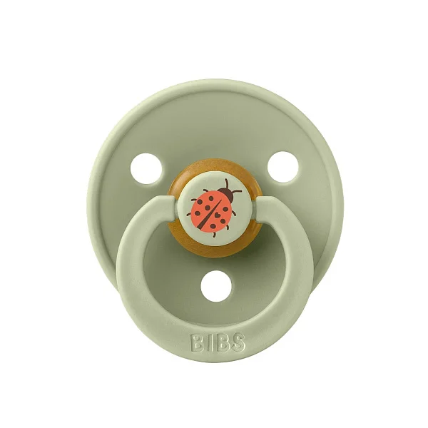 Пустышка латексная BIBS Studio Colour - Ladybug, 0+ мес.