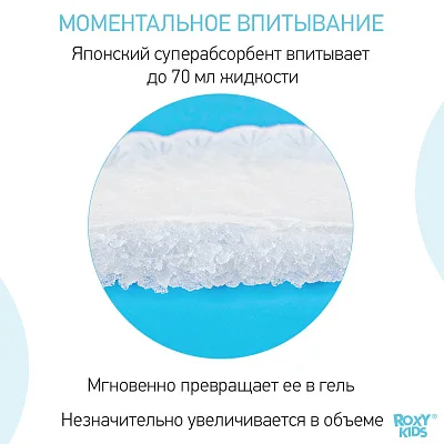 Прокладки Roxy Kids для груди HOME&TRAVEL ультратонкие 60 шт.