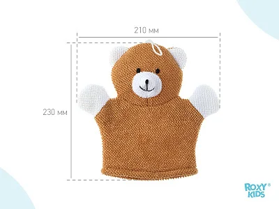 Мочалка-рукавичка Roxy Kids махровая Baby Bear