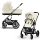 Коляска 2в1 Cybex Balios S Lux 2025 спальный блок+дождевик
