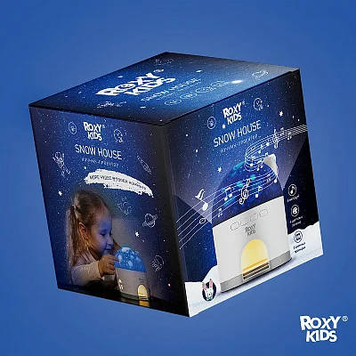 Ночник-проектор Снежный домик Roxy Kids