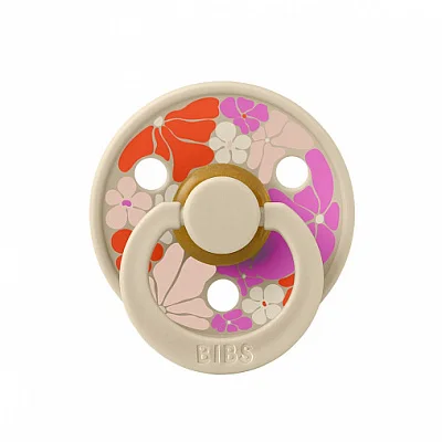 Пустышка латексная BIBS Studio Colour - Flower Child, 0+ мес