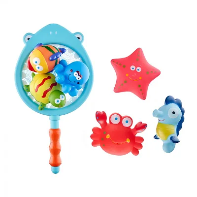 Набор игрушек для ванной с сачком Roxy Kids