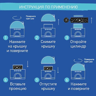 Ночник-проектор Снежный домик Roxy Kids