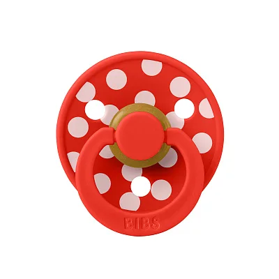 Пустышка латексная BIBS Studio Colour - Polka, 6+ мес.